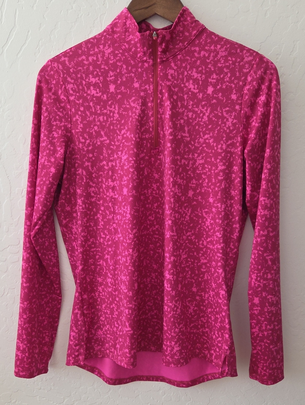 Adidas Pink Quarter-Zip Active Top